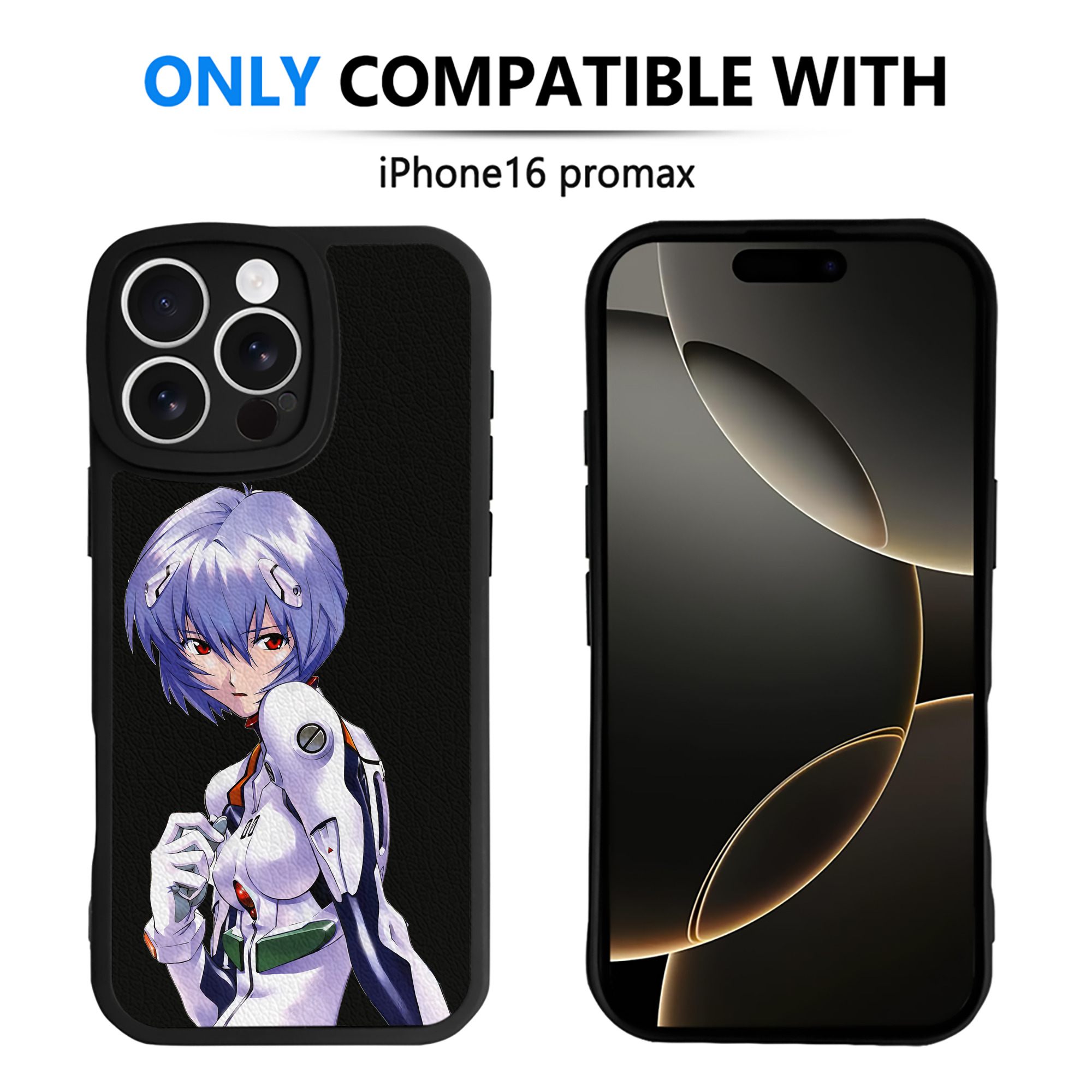 （画像用） EVA 新世紀エヴァンゲリオン 【iPhone 16シリーズ対応】シリコンスマホケース（レザー調） 材質：シリコン